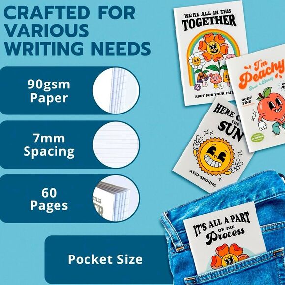 SALE Retro Vintage 50’s Style Flower Notebook - Picture 4 of 6